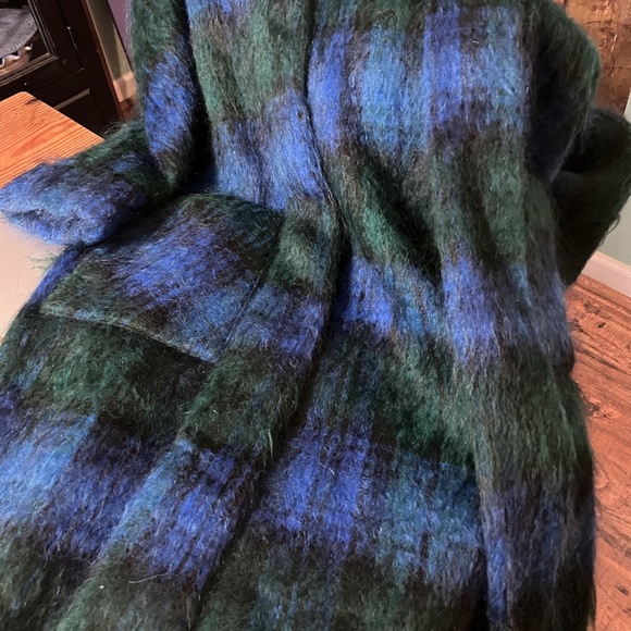 Authentic Scottish Tartan Mohair Coat with Scarf - Picture 3 of 11